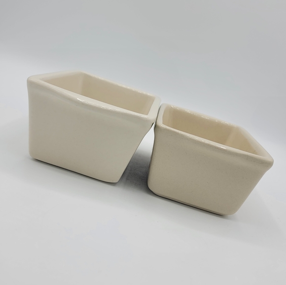 Nantucket Christmas Ceramic Mini Loaf Pans Vintage Ornaments & Santa Set of 2 - Picture 7 of 15